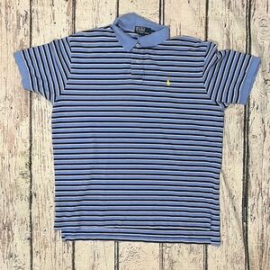 Polo Ralph Lauren Blue Mens Golf Polo Preppy Short Sleeve Shirt Summer